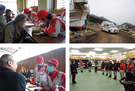 東日本大震災へ救護班等派遣の様子